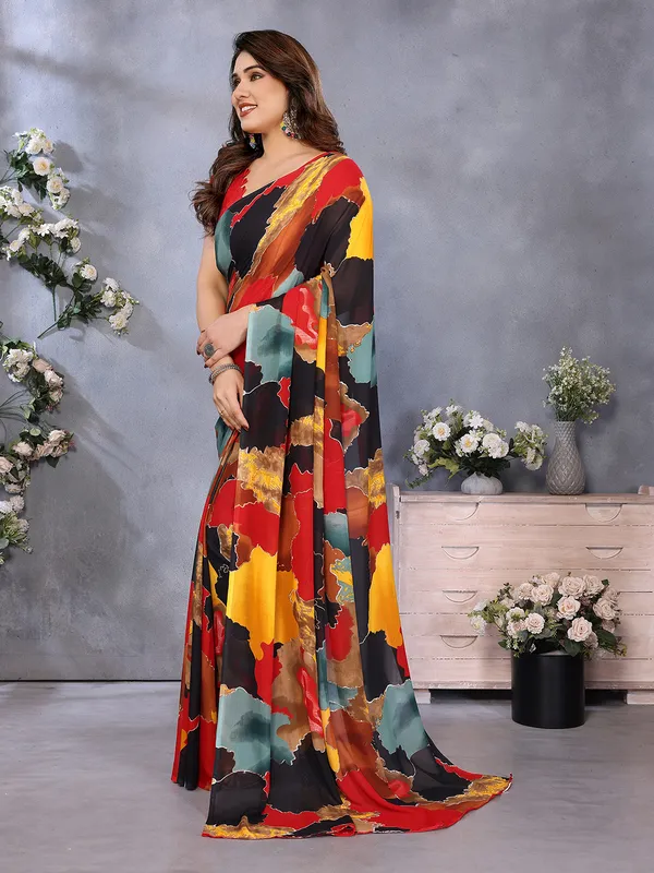 Women's_Graphic_Print_Georgette_Saree_With_Unstitched_Blouse_Piece