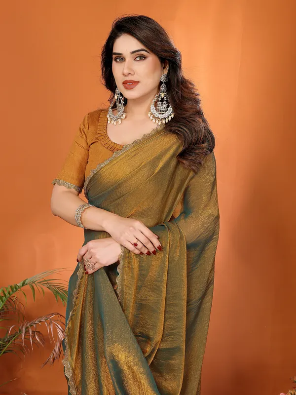 Women's_Tissue_Pure_Silk_Chiffon_Two_Tone_Hand_Work_Lace_Border_Saree_With_UnStitched_Blouse_Piece