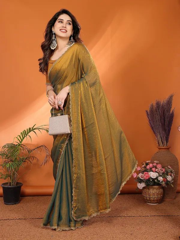 Women's_Tissue_Pure_Silk_Chiffon_Two_Tone_Hand_Work_Lace_Border_Saree_With_UnStitched_Blouse_Piece