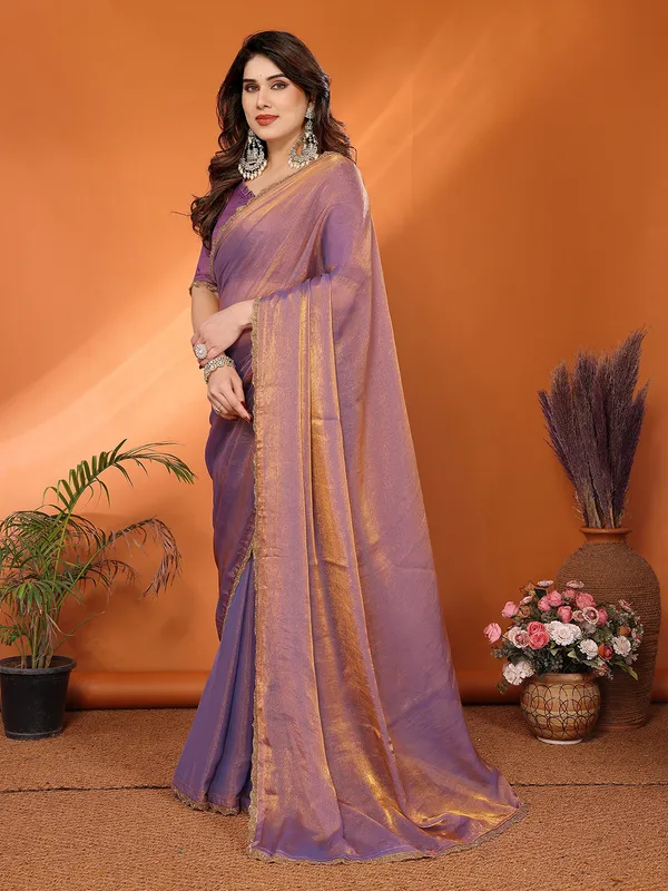 Women's_Tissue_Pure_Silk_Chiffon_Two_Tone_Hand_Work_Lace_Border_Saree_With_UnStitched_Blouse_Piece
