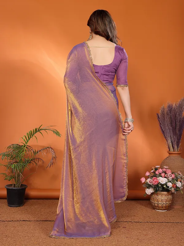 Women's_Tissue_Pure_Silk_Chiffon_Two_Tone_Hand_Work_Lace_Border_Saree_With_UnStitched_Blouse_Piece