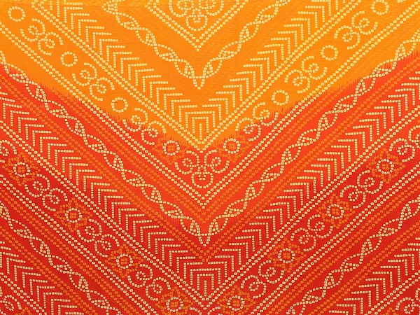 Ombre,_Paisley,_Printed_Bandhani_Georgette_Saree��(Orange,_Yellow)