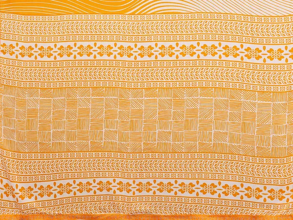 Paisley,_Striped,_Floral_Print_Daily_Wear_Georgette_Saree��(Yellow)
