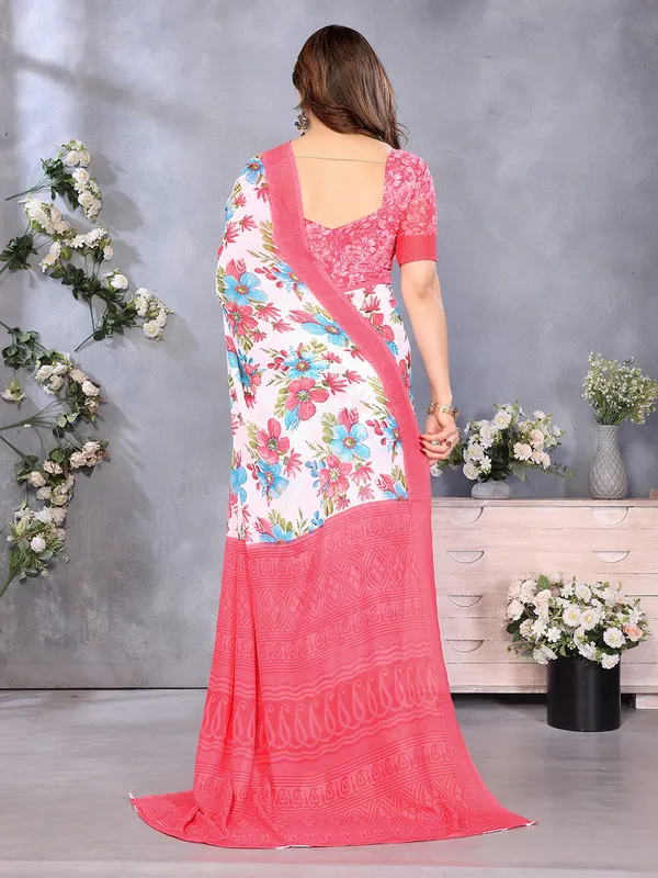 Paisley,_Floral_Print_Daily_Wear_Georgette_Saree��(Pink,_Light_Blue,_White)