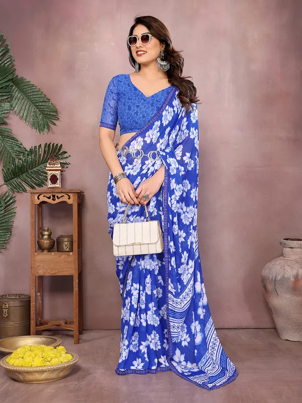 Paisley,_Floral_Print_Daily_Wear_Georgette_Saree��(Blue)