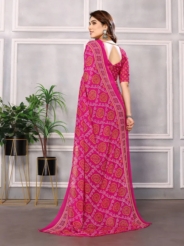 Graphic_Print_Bollywood_Georgette_Saree_(Red)