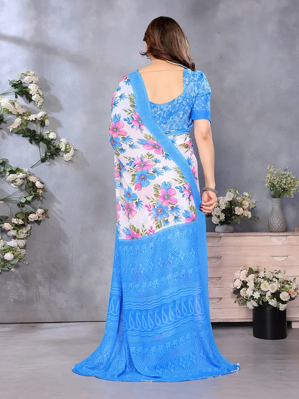 Paisley,_Floral_Print_Daily_Wear_Georgette_Saree��(Light_Blue,_Pink,_White)