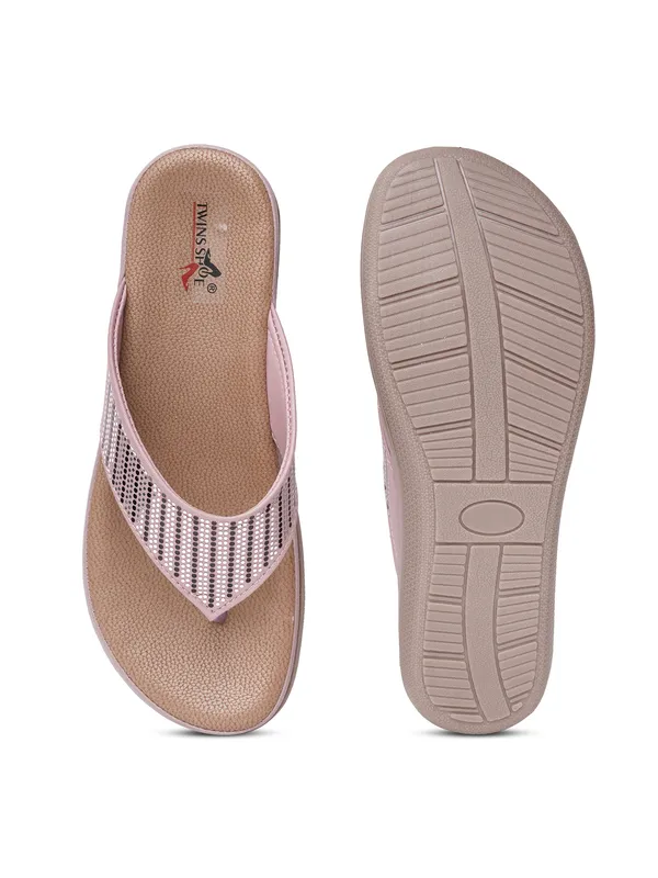 Women_T-Strap_Flats_Open_Toe_Flats_with_saroski_(peach)