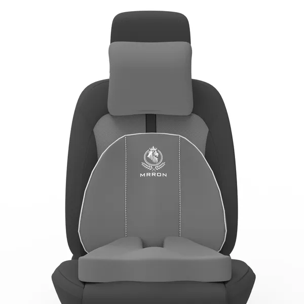 MRRON_Memory_Foam_Car_Seat_Cushion_Set_�_Lumbar_Back_Support,_Coccyx_Seat_Pad_&_Neck_Pillow_�_Ergonomic_Pain_Relief_for_Back,_Tailbone,_Sciatica_�_Ideal_for_Driving,_Office_&_Travel.