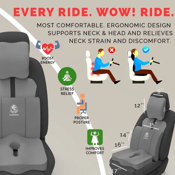 MRRON_Neckpro_Neckrest_Lumber_Back_Support_or_Coccyx_Orthopaedic_Cushion_for_Long_Sitting_Universal_fit_with_Ergonomic_Design_Made_by_High_Density_Memory_Foam_Used_for_Car_or_Office_Chairs.
