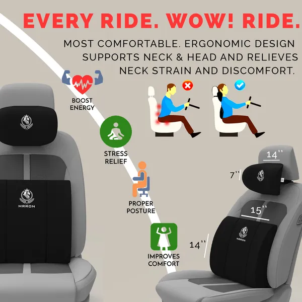 Lumbar_Back_Support_Neck_Rest_For_Chair_&_Car_Seat,_Orthopaedic_Support_Memory_Foam_Backrest_Cushion_Designed_For_Back_Pain_Relief_Pillow_For_Comfortable_Sitting