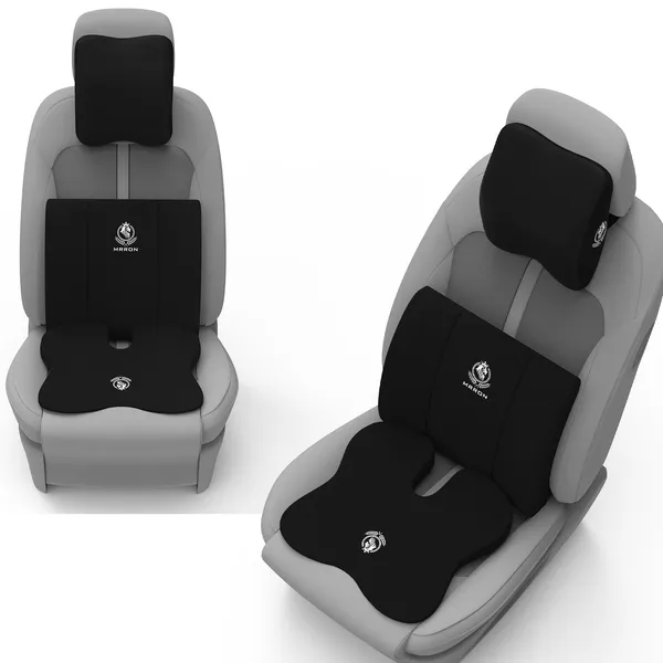 MRRON_Neckpro_Neckrest_Lumber_Back_Support_or_Cushion_Orthopaedic_Cushion_for_Long_Sitting_Universal_fit_with_Ergonomic_Design_Made_by_High_Density_Memory_Foam_Used_for_Car_or_Office_Chairs.