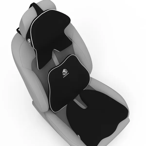 MRRON_Memory_Foam_Car_Seat_Cushion_Set_�_Lumbar_Back_Support,_Coccyx_Seat_Pad_&_Neck_Pillow_�_Ergonomic_Pain_Relief_for_Back,_Tailbone,_Sciatica_�_Ideal_for_Driving,_Office_&_Travel.