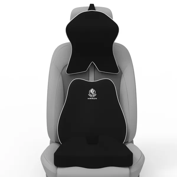 MRRON_Memory_Foam_Car_Seat_Cushion_Set_�_Lumbar_Back_Support,_Coccyx_Seat_Pad_&_Neck_Pillow_�_Ergonomic_Pain_Relief_for_Back,_Tailbone,_Sciatica_�_Ideal_for_Driving,_Office_&_Travel.