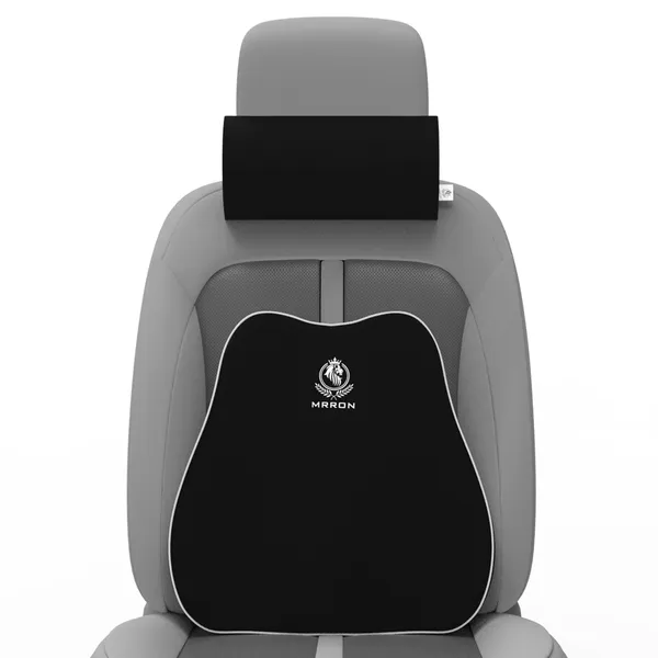 MRRON_Back_Support_Neck_Rest_for_Chair_&_Car_Seat,_Orthopaedic_Lumbar_Support_Memory_Foam_Backrest_Cushion_Designed_for_Back_Pain_Relief_Pillow_for_Comfortable_Sitting
