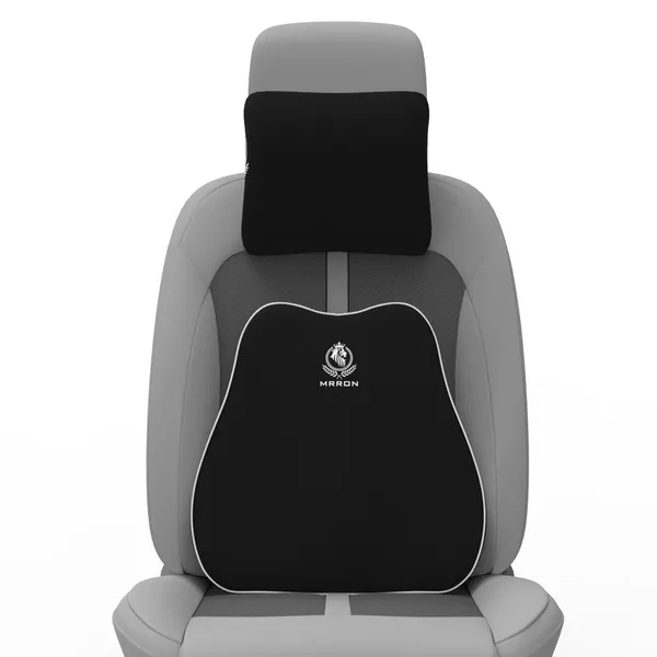 MRRON_Back_Support_Neck_Rest_for_Chair_&_Car_Seat,_Orthopaedic_Lumbar_Support_Memory_Foam_Backrest_Cushion_Designed_for_Back_Pain_Relief_Pillow_for_Comfortable_Sitting