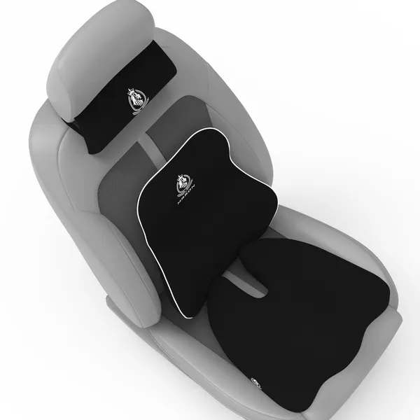 MRRON_Memory_Foam_Car_Seat_Cushion_Set_�_Lumbar_Back_Support,_Coccyx_Seat_Pad_&_Neck_Pillow_�_Ergonomic_Pain_Relief_for_Back,_Tailbone,_Sciatica_�_Ideal_for_Driving,_Office_&_Travel.