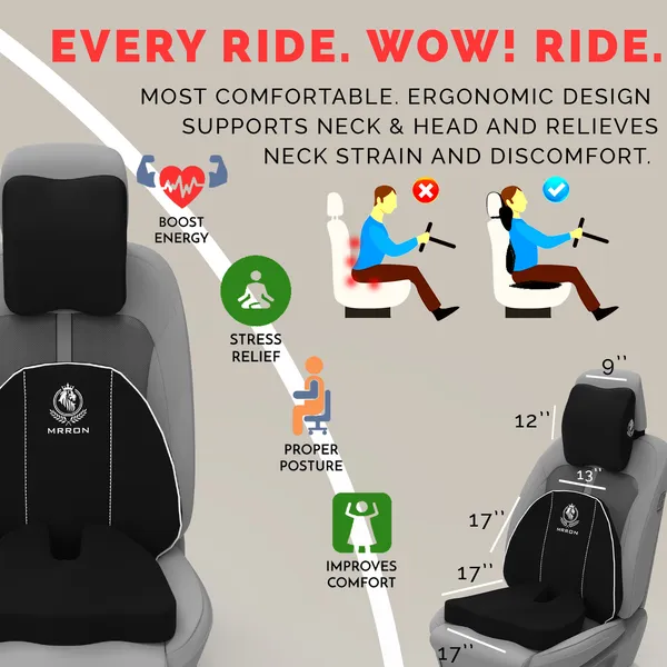MRRON_Neckpro_Neckrest_Cruz_Back_Support_or_Coccyx_Orthopaedic_Cushion_for_Long_Sitting_Universal_fit_with_Ergonomic_Design_Made_by_High_Density_Memory_Foam_Used_for_Car_or_Office_Chairs.