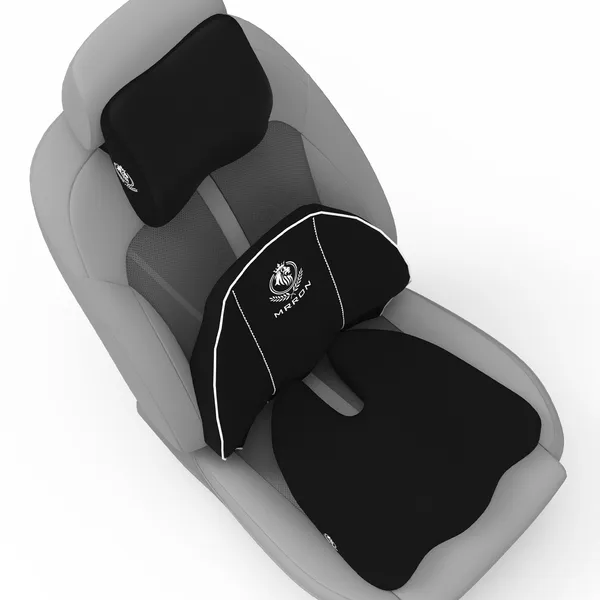 MRRON_Neckpro_Neckrest_Cruz_Back_Support_or_Coccyx_Orthopaedic_Cushion_for_Long_Sitting_Universal_fit_with_Ergonomic_Design_Made_by_High_Density_Memory_Foam_Used_for_Car_or_Office_Chairs.