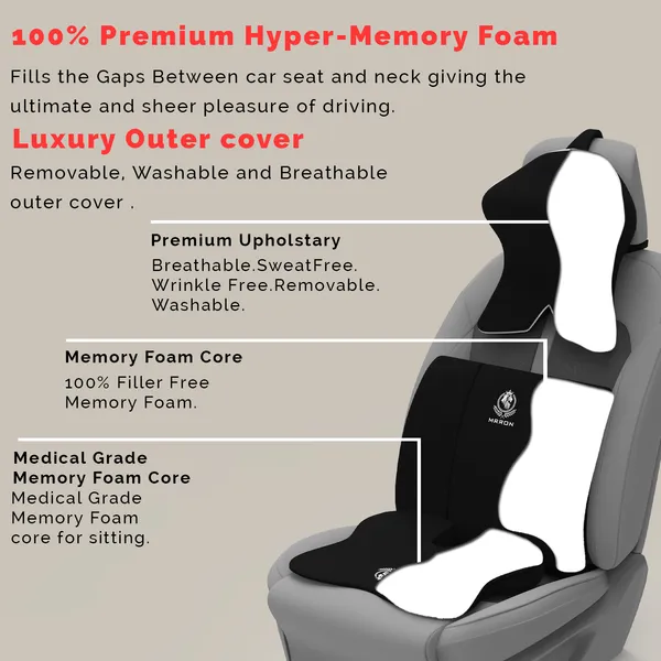 MRRON_Memory_Foam_Car_Seat_Cushion_Combo_–_Backrest,_Seat_Cushion_&_Neckrest_for_Tailbone,_Sciatica_&_Back_Pain_Relief_–_Orthopedic_Support_for_Driving,_Office_Chair.