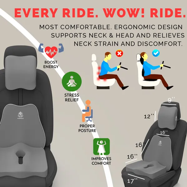 MRRON_Neckpro_Neckrest_Slim_Back_Support_or_Coccyx_Orthopaedic_Cushion_for_Long_Sitting_Universal_fit_with_Ergonomic_Design_Made_by_High_Density_Memory_Foam_Used_for_Car_or_Office_Chairs.