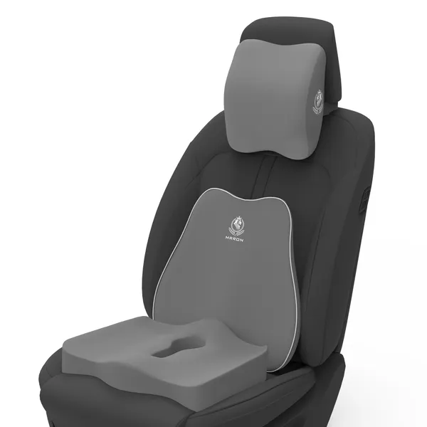 MRRON_Neckpro_Neckrest_Slim_Back_Support_or_Coccyx_Orthopaedic_Cushion_for_Long_Sitting_Universal_fit_with_Ergonomic_Design_Made_by_High_Density_Memory_Foam_Used_for_Car_or_Office_Chairs.