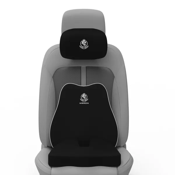 MRRON_Memory_Foam_Car_Seat_Cushion_Set_�_Lumbar_Back_Support,_Coccyx_Seat_Pad_&_Neck_Pillow_�_Ergonomic_Pain_Relief_for_Back,_Tailbone,_Sciatica_�_Ideal_for_Driving,_Office_&_Travel.