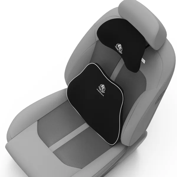MRRON_Back_Support_Neck_Rest_for_Chair_&_Car_Seat,_Orthopaedic_Lumbar_Support_Memory_Foam_Backrest_Cushion_Designed_for_Back_Pain_Relief_Pillow_for_Comfortable_Sitting