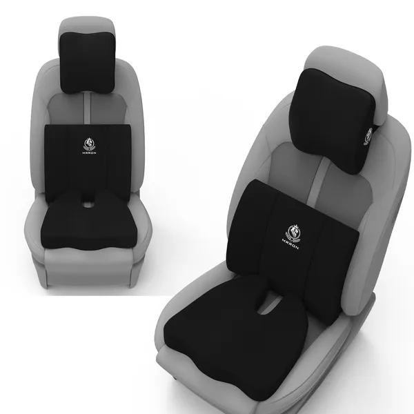 MRRON_Neckpro_Neckrest_Lumber_Back_Support_or_Coccyx_Orthopaedic_Cushion_for_Long_Sitting_Universal_fit_with_Ergonomic_Design_Made_by_High_Density_Memory_Foam_Used_for_Car_or_Office_Chairs.