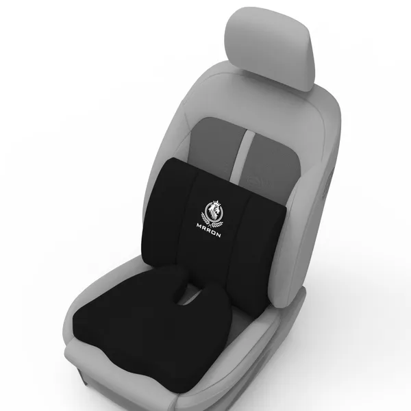 MRRON_Car_Seat_Cushion_�_2-Piece_Set_with_Back_Support_&_Coccyx_Cushion_�_Orthopedic_Support_for_Back,_Tailbone,_Sciatica_Pain_�_Ergonomic_Comfort_for_Car,_Office,_or_Home_Chair