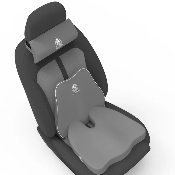 MRRON_Memory_Foam_Car_Seat_Cushion_Set_�_Lumbar_Back_Support,_Coccyx_Seat_Pad_&_Neck_Pillow_�_Ergonomic_Pain_Relief_for_Back,_Tailbone,_Sciatica_�_Ideal_for_Driving,_Office_&_Travel.