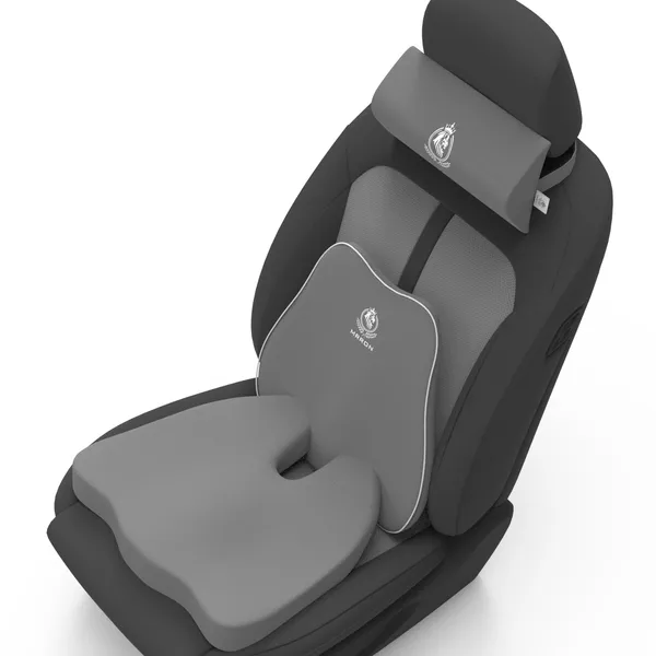 MRRON_Memory_Foam_Car_Seat_Cushion_Set_�_Lumbar_Back_Support,_Coccyx_Seat_Pad_&_Neck_Pillow_�_Ergonomic_Pain_Relief_for_Back,_Tailbone,_Sciatica_�_Ideal_for_Driving,_Office_&_Travel.