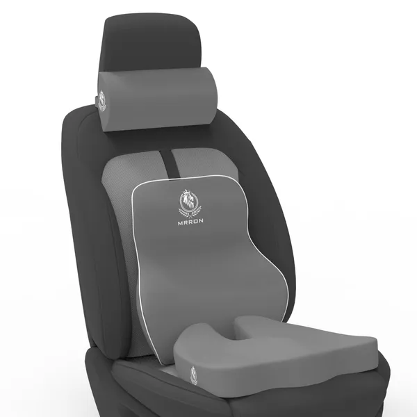 MRRON_Memory_Foam_Car_Seat_Cushion_Set_�_Lumbar_Back_Support,_Coccyx_Seat_Pad_&_Neck_Pillow_�_Ergonomic_Pain_Relief_for_Back,_Tailbone,_Sciatica_�_Ideal_for_Driving,_Office_&_Travel.