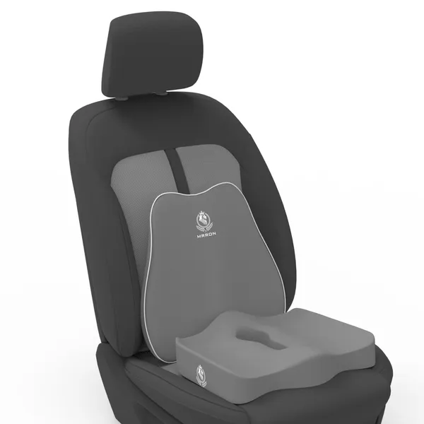 MRRON_Car_Seat_Cushion_�_2-Piece_Set_with_Back_Support_&_Coccyx_Cushion_�_Orthopedic_Support_for_Back,_Tailbone,_Sciatica_Pain_�_Ergonomic_Comfort_for_Car,_Office,_or_Home_Chair