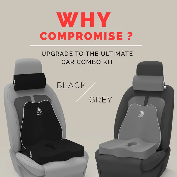MRRON_Memory_Foam_Car_Seat_Cushion_Set_�_Lumbar_Back_Support,_Coccyx_Seat_Pad_&_Neck_Pillow_�_Ergonomic_Pain_Relief_for_Back,_Tailbone,_Sciatica_�_Ideal_for_Driving,_Office_&_Travel.