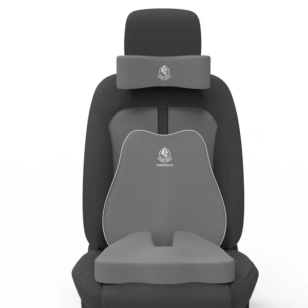 MRRON_Memory_Foam_Car_Seat_Cushion_Set_�_Lumbar_Back_Support,_Coccyx_Seat_Pad_&_Neck_Pillow_�_Ergonomic_Pain_Relief_for_Back,_Tailbone,_Sciatica_�_Ideal_for_Driving,_Office_&_Travel.