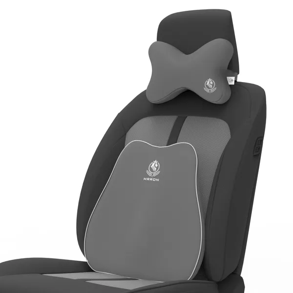 MRRON_Back_Support_Neck_Rest_for_Chair_&_Car_Seat,_Orthopaedic_Lumbar_Support_Memory_Foam_Backrest_Cushion_Designed_for_Back_Pain_Relief_Pillow_for_Comfortable_Sitting