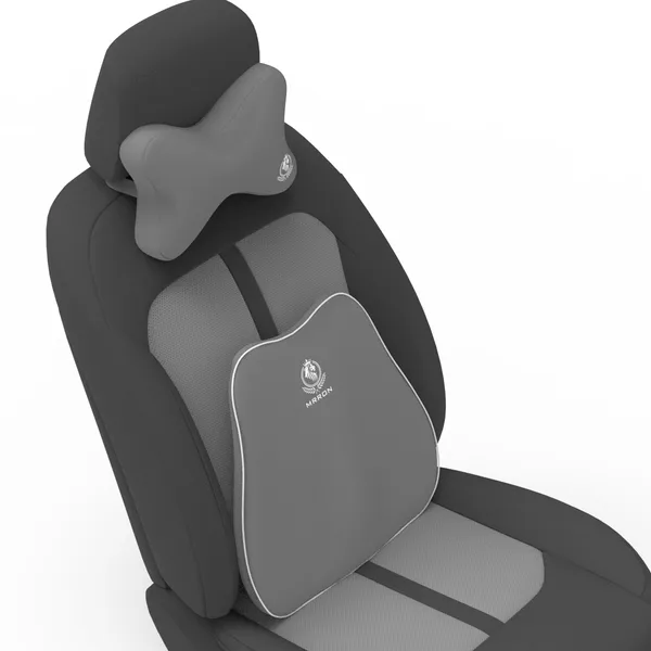 MRRON_Back_Support_Neck_Rest_for_Chair_&_Car_Seat,_Orthopaedic_Lumbar_Support_Memory_Foam_Backrest_Cushion_Designed_for_Back_Pain_Relief_Pillow_for_Comfortable_Sitting