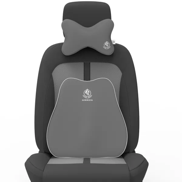 MRRON_Back_Support_Neck_Rest_for_Chair_&_Car_Seat,_Orthopaedic_Lumbar_Support_Memory_Foam_Backrest_Cushion_Designed_for_Back_Pain_Relief_Pillow_for_Comfortable_Sitting