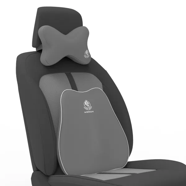 MRRON_Back_Support_Neck_Rest_for_Chair_&_Car_Seat,_Orthopaedic_Lumbar_Support_Memory_Foam_Backrest_Cushion_Designed_for_Back_Pain_Relief_Pillow_for_Comfortable_Sitting