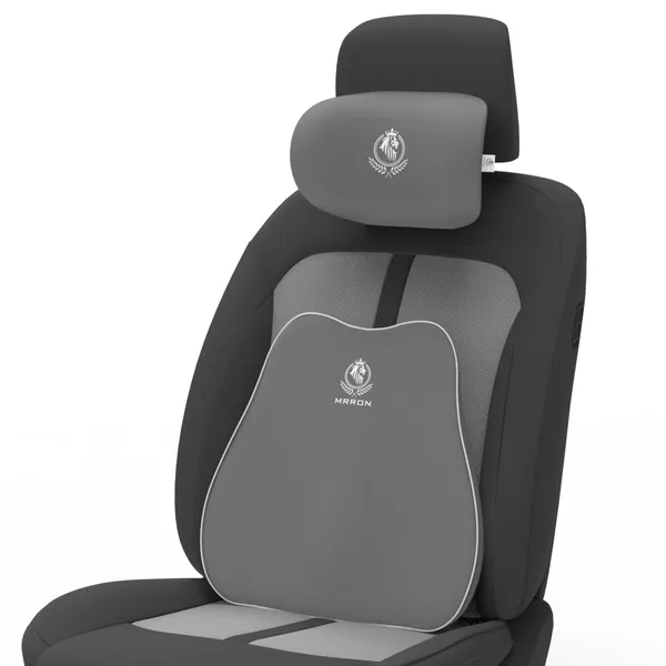 MRRON_Back_Support_Neck_Rest_for_Chair_&_Car_Seat,_Orthopaedic_Lumbar_Support_Memory_Foam_Backrest_Cushion_Designed_for_Back_Pain_Relief_Pillow_for_Comfortable_Sitting
