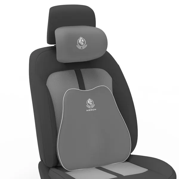 MRRON_Back_Support_Neck_Rest_for_Chair_&_Car_Seat,_Orthopaedic_Lumbar_Support_Memory_Foam_Backrest_Cushion_Designed_for_Back_Pain_Relief_Pillow_for_Comfortable_Sitting
