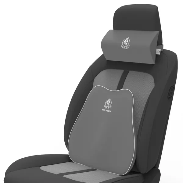 MRRON_Back_Support_Neck_Rest_for_Chair_&_Car_Seat,_Orthopaedic_Lumbar_Support_Memory_Foam_Backrest_Cushion_Designed_for_Back_Pain_Relief_Pillow_for_Comfortable_Sitting