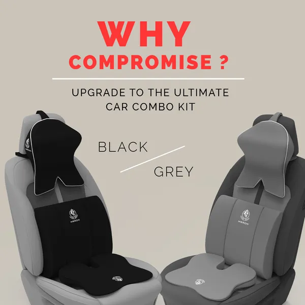 MRRON_Memory_Foam_Car_Seat_Cushion_Combo_–_Backrest,_Seat_Cushion_&_Neckrest_for_Tailbone,_Sciatica_&_Back_Pain_Relief_–_Orthopedic_Support_for_Driving,_Office_Chair.