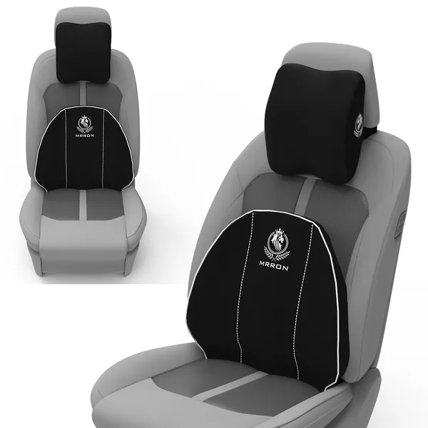 MRRON_Neckpro_Cruz_Spine_Back_Support_Neck_Rest_for_Chair_&_Car_Seat,_Orthopaedic_Lumbar_Support_Memory_Foam_Backrest_Cushion_Designed_for_Back_Pain_Relief_Pillow_for_Comfortable_Sitting