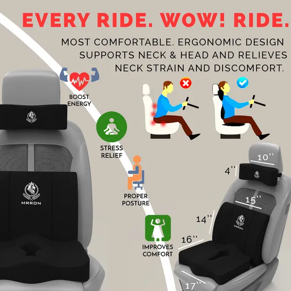 MRRON_Breeze_Neck_rest__Lumber_Back_Support_or_Coccxy_Orthopaedic_Cushion_for_Long_Sitting_Universal_fit_with_Ergonomic_Design_Made_by_High_Density_Memory_Foam_Used_for_Car_or_Office_Chairs.