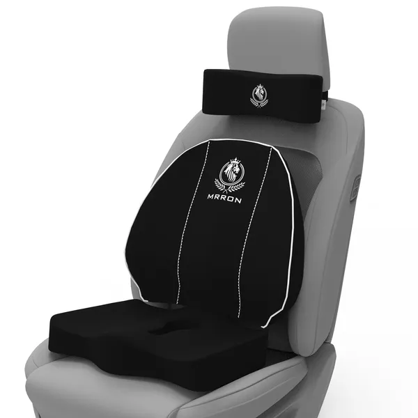 MRRON_Brezze_Neck_rest_Cruz_Back_Support_or_Coccxy_Orthopaedic_Cushion_for_Long_Sitting_Universal_fit_with_Ergonomic_Design_Made_by_High_Density_Memory_Foam_Used_for_Car_or_Office_Chairs.