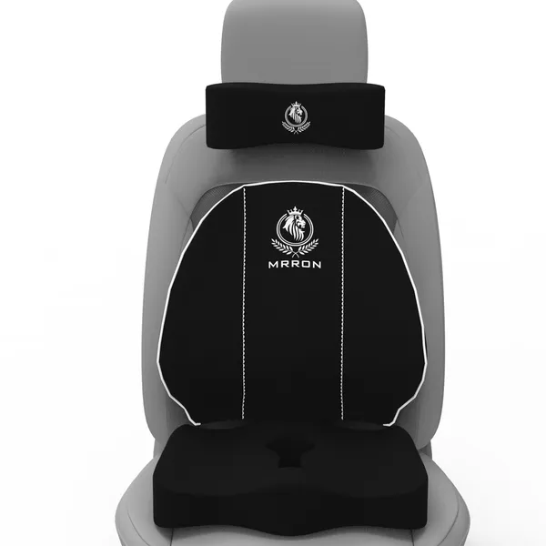 MRRON_Brezze_Neck_rest_Cruz_Back_Support_or_Coccxy_Orthopaedic_Cushion_for_Long_Sitting_Universal_fit_with_Ergonomic_Design_Made_by_High_Density_Memory_Foam_Used_for_Car_or_Office_Chairs.