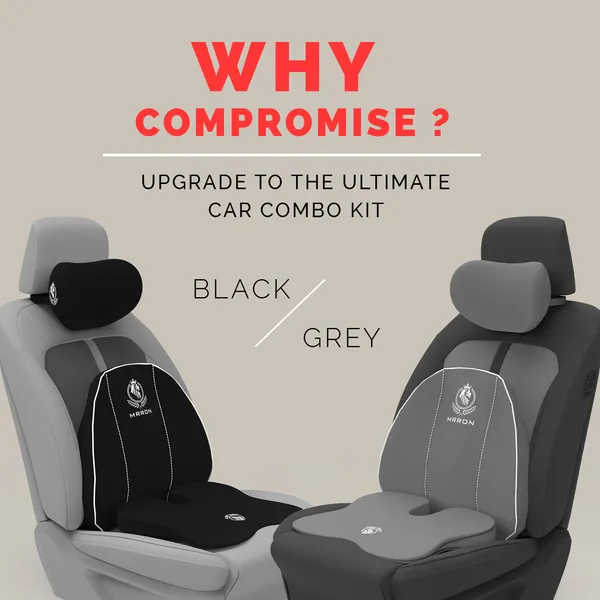 MRRON_Memory_Foam_Car_Seat_Cushion_Combo_–_Backrest,_Seat_Cushion_&_Neckrest_for_Tailbone,_Sciatica_&_Back_Pain_Relief_–_Orthopedic_Support_for_Driving,_Office_Chair.