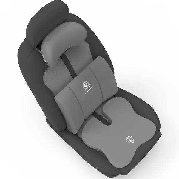 MRRON_Memory_Foam_Car_Seat_Cushion_Combo_–_Backrest,_Seat_Cushion_&_Neckrest_for_Tailbone,_Sciatica_&_Back_Pain_Relief_–_Orthopedic_Support_for_Driving,_Office_Chair.